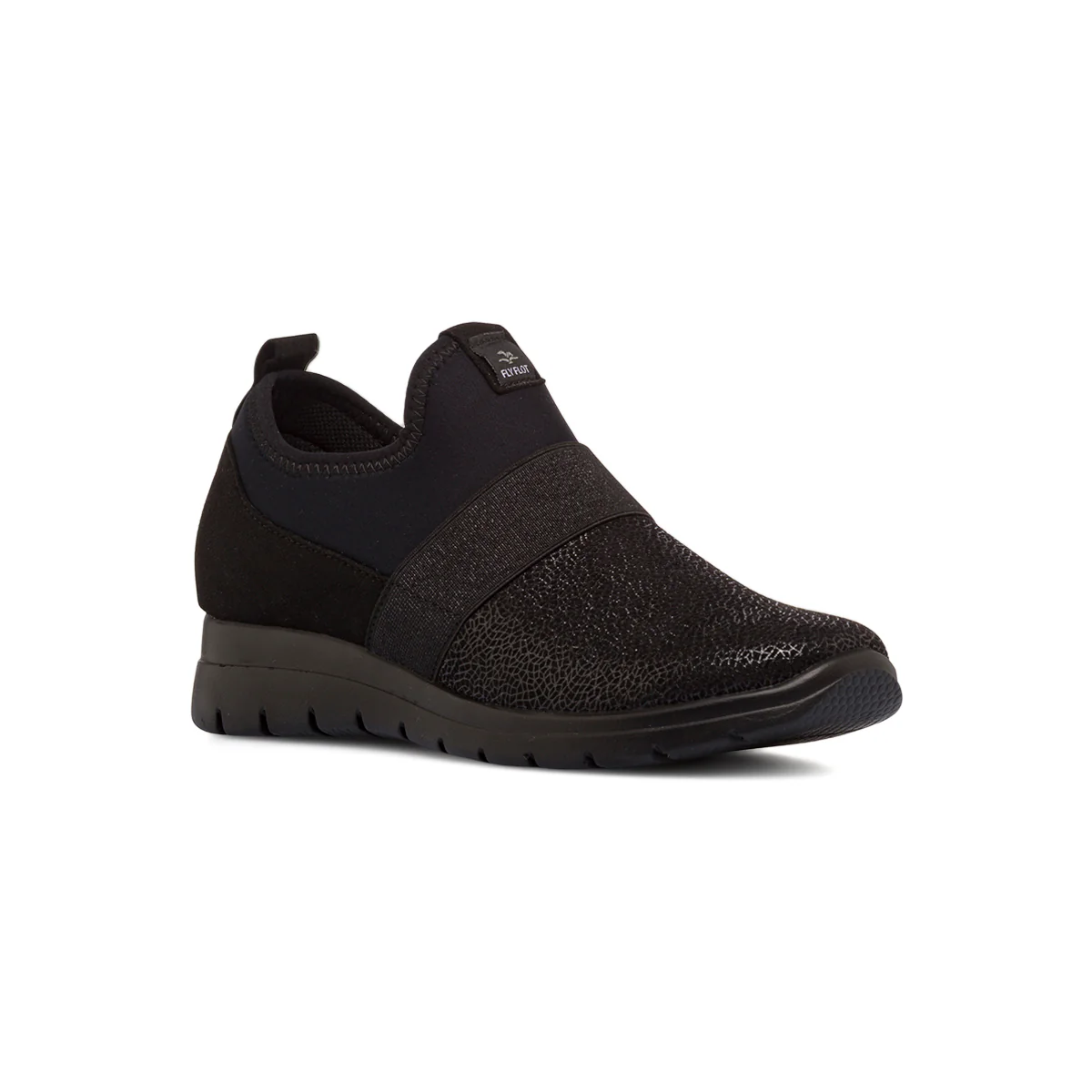 Sneakers Slip-on nere da Donna con fascia elastica Fly Flot - Image 2