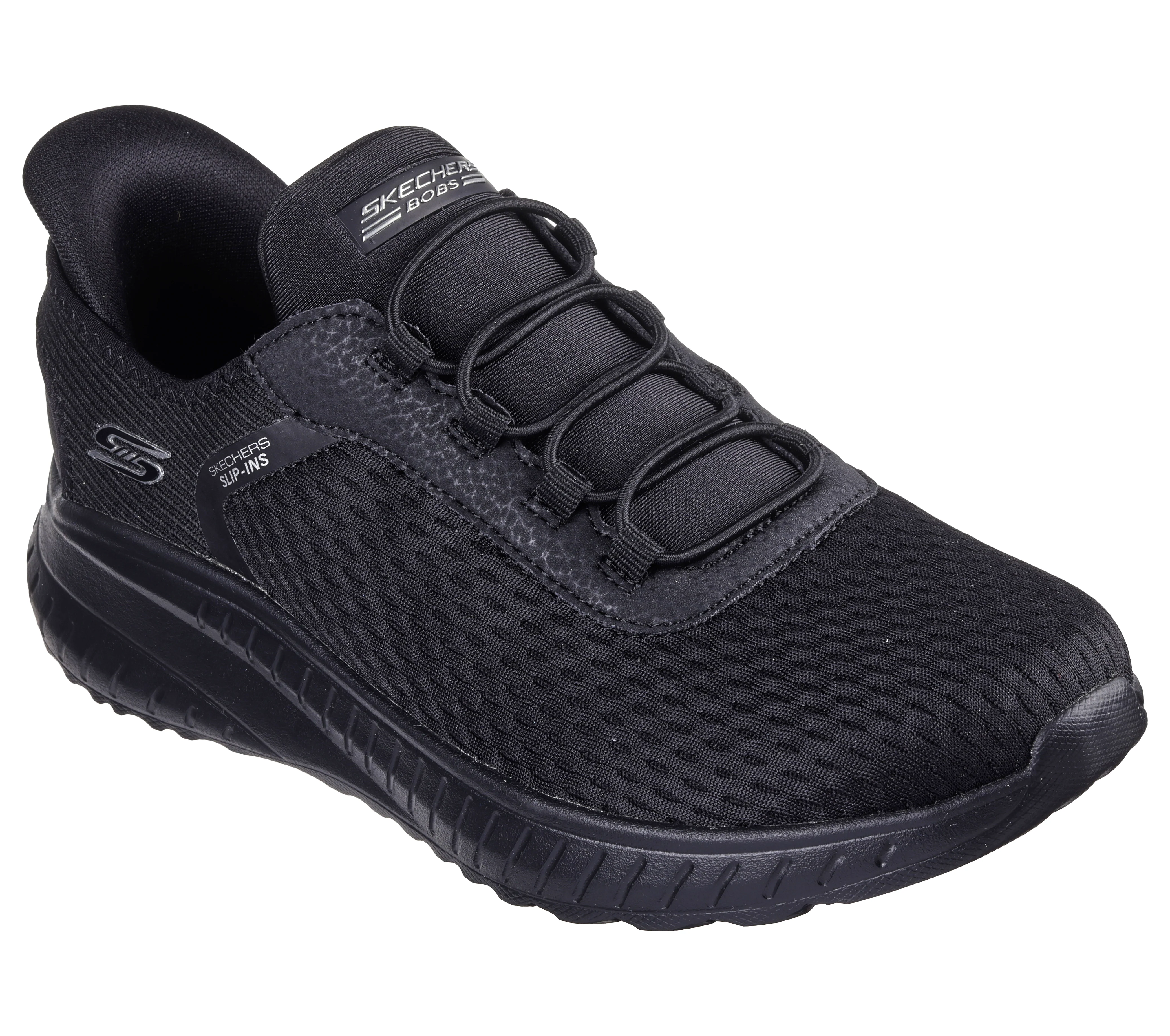 Sneakers slip-on nere da donna con soletta Memory Foam Skechers Slip-ins: Bobs Sport Squad Chaos - Image 2