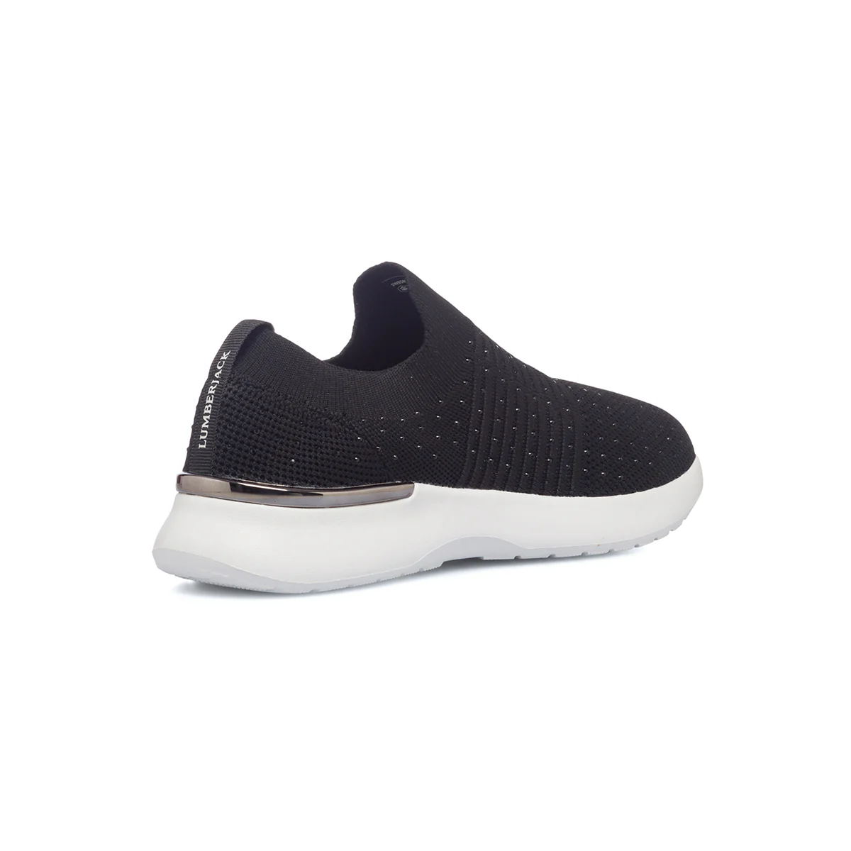 Sneakers slip-on nere da donna in tessuto mesh Lumberjack Gerda - Image 3