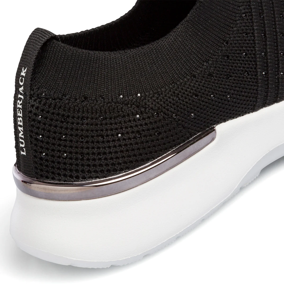 Sneakers slip-on nere da donna in tessuto mesh Lumberjack Gerda - Image 7