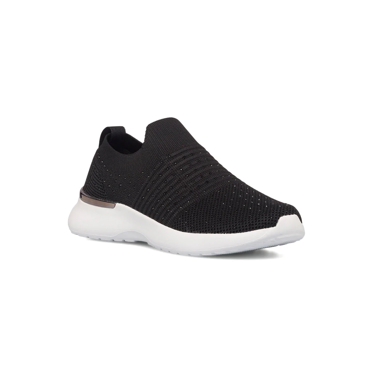 Sneakers slip-on nere da donna in tessuto mesh Lumberjack Gerda - Image 2