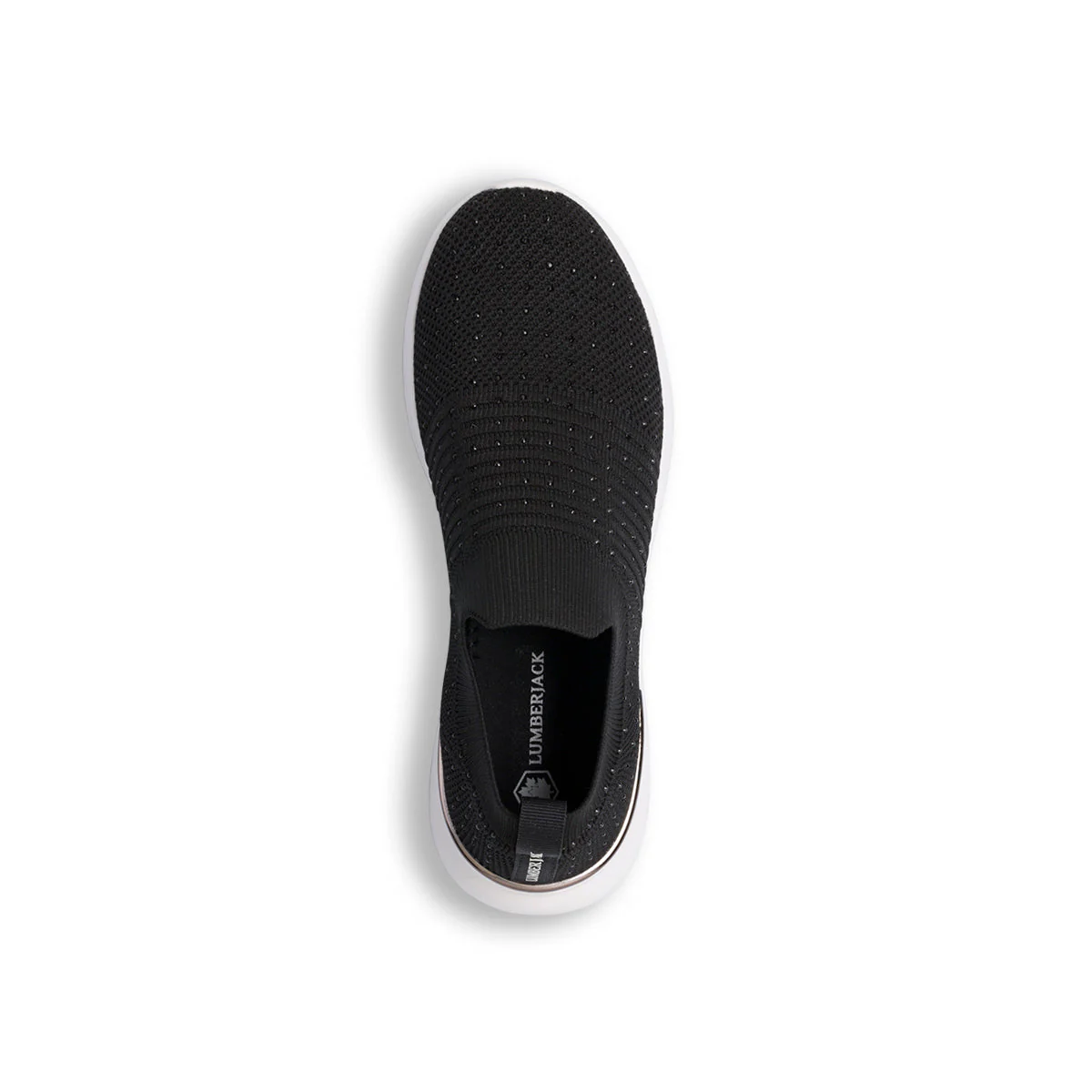 Sneakers slip-on nere da donna in tessuto mesh Lumberjack Gerda - Image 5