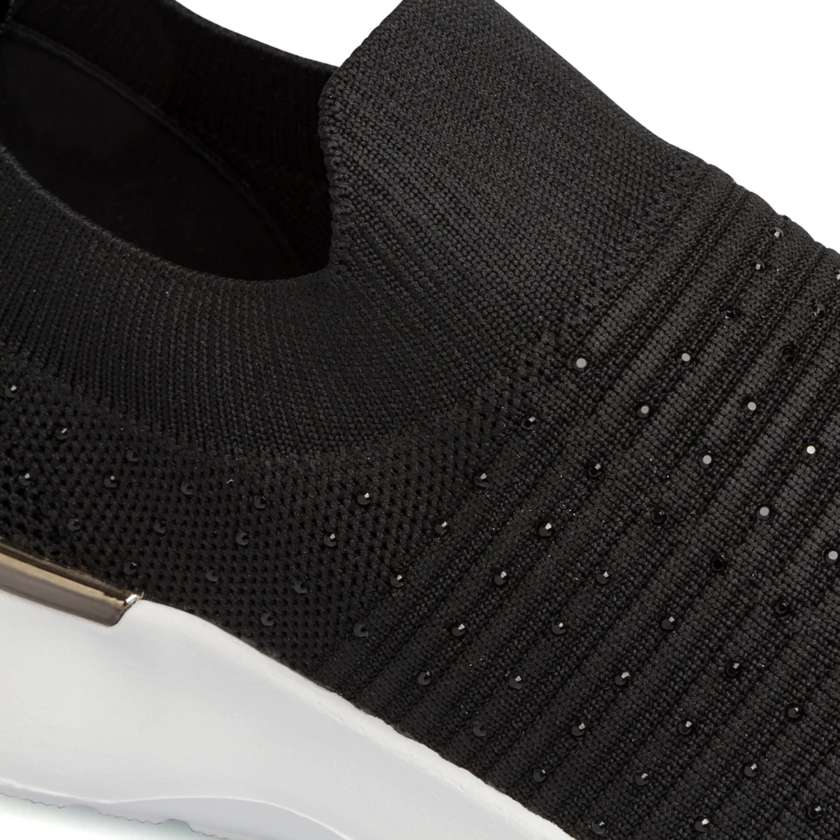 Sneakers slip-on nere da donna in tessuto mesh Lumberjack Gerda - Image 5