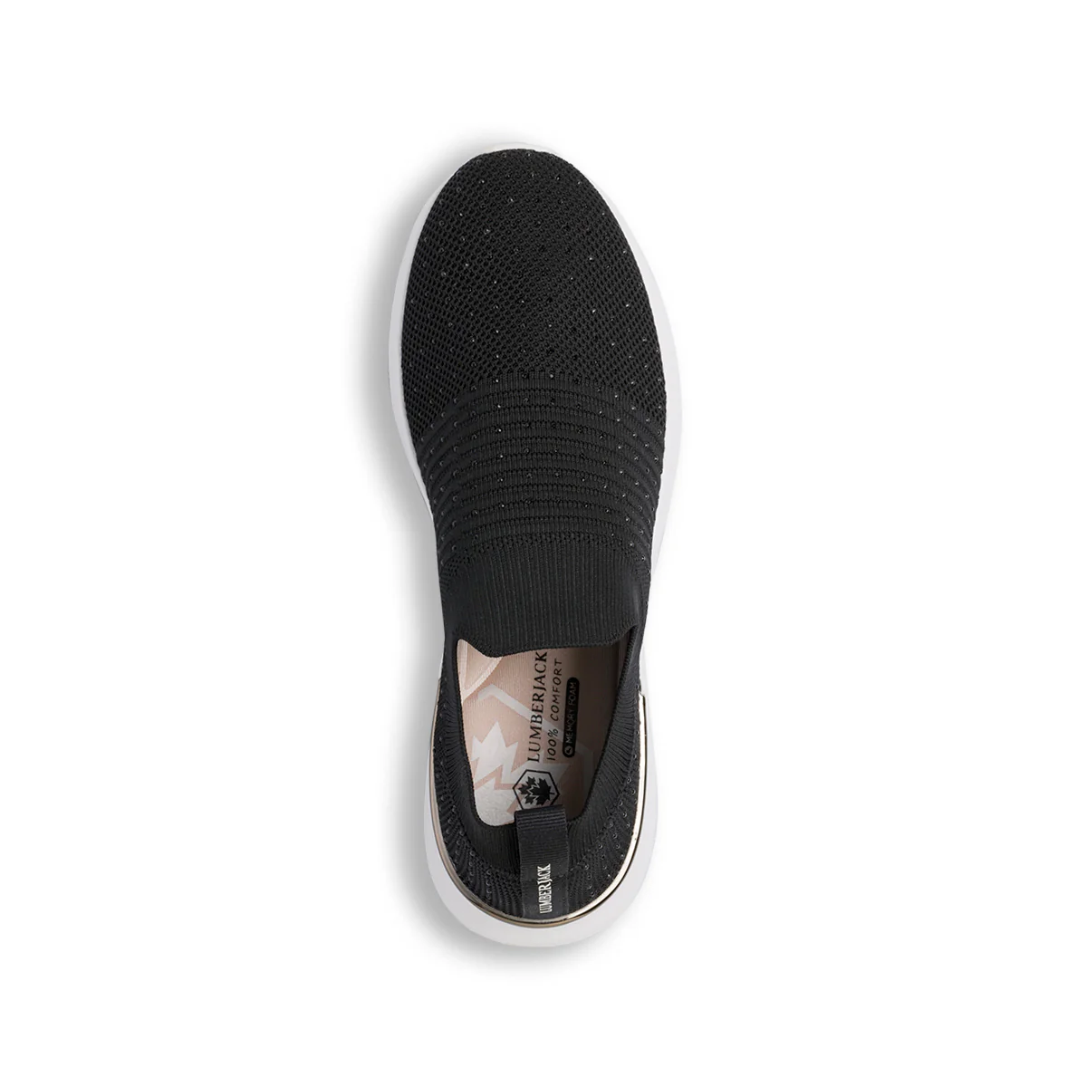Sneakers slip-on nere da donna in tessuto mesh Lumberjack Gerda - Image 6