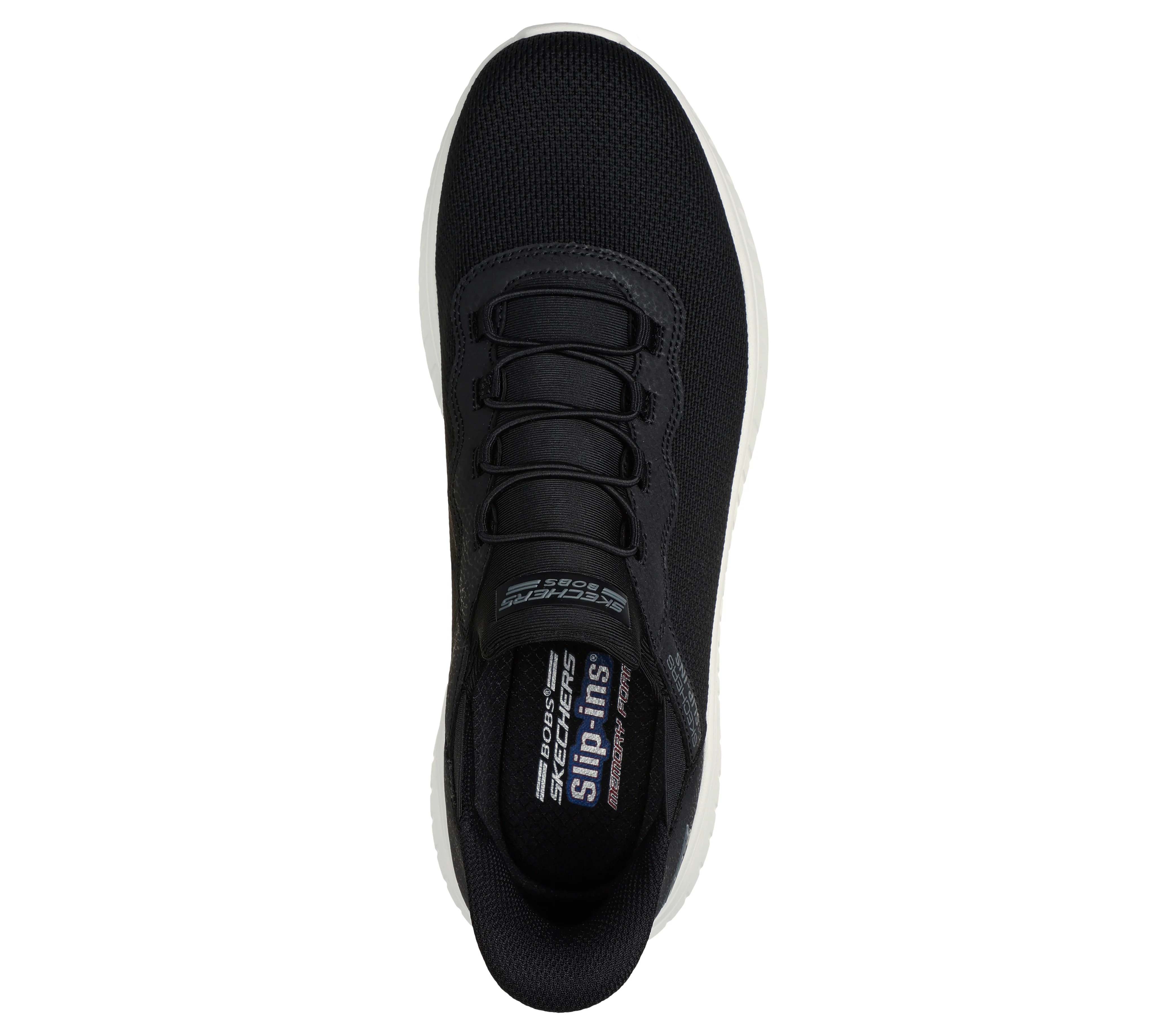 Sneakers slip-on nere da uomo con soletta Memory Foam Skechers Slip-ins: BOBS Sport Squad Chaos - Image 3