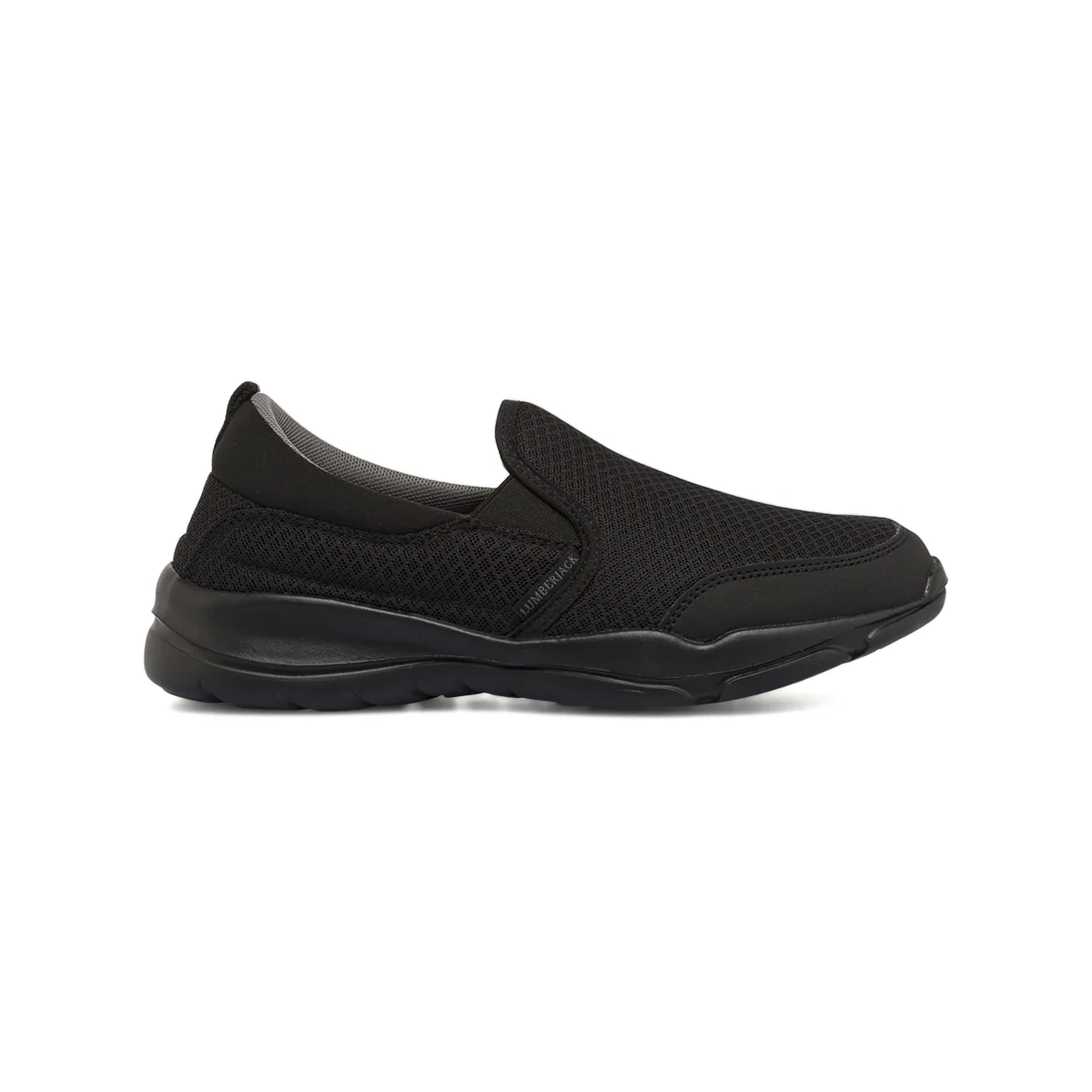 Sneakers Slip-on Nere Donna in tessuto con Memory Foam Lumberjack