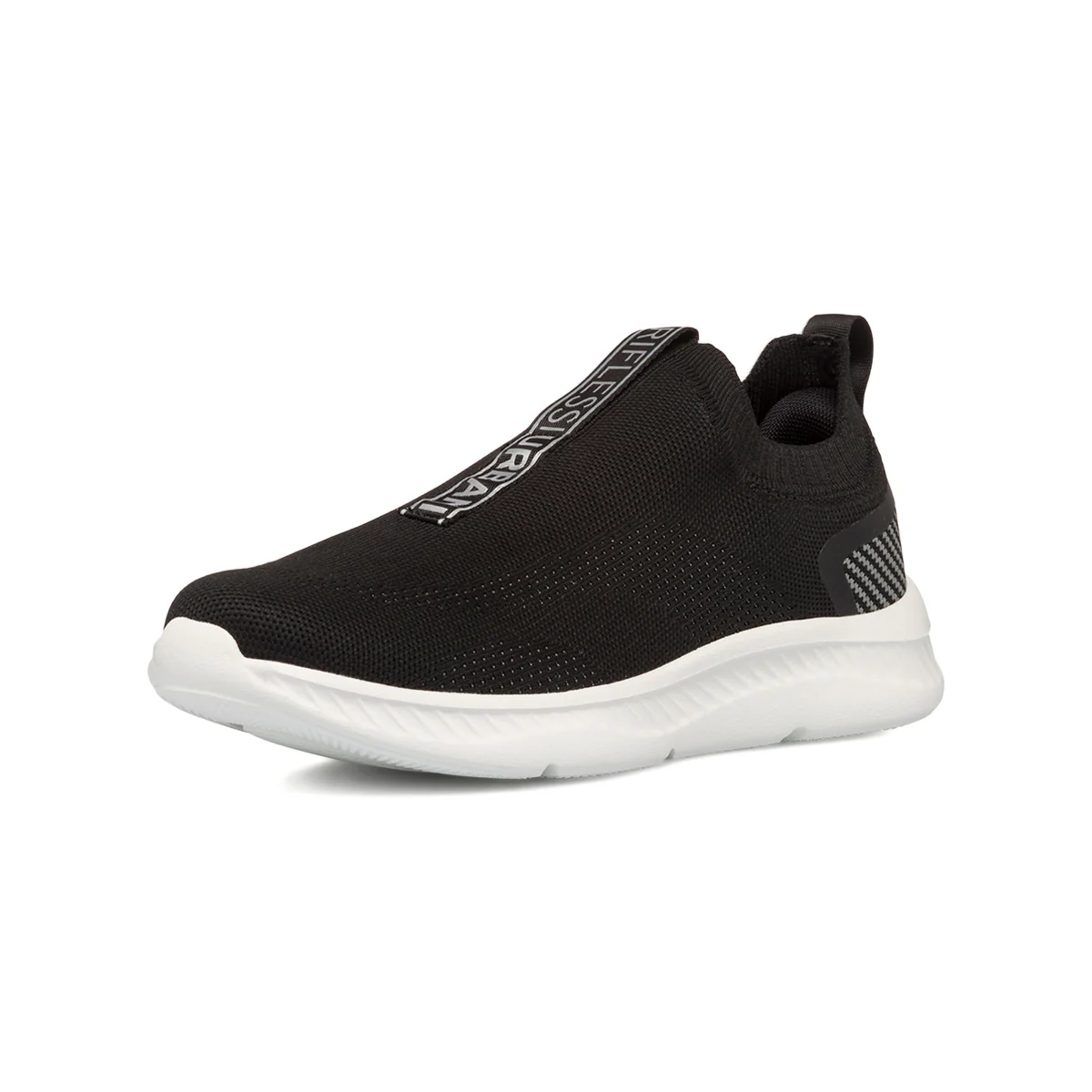Sneakers slip-on nere in tessuto mesh da uomo Riflessi Urbani - Image 2