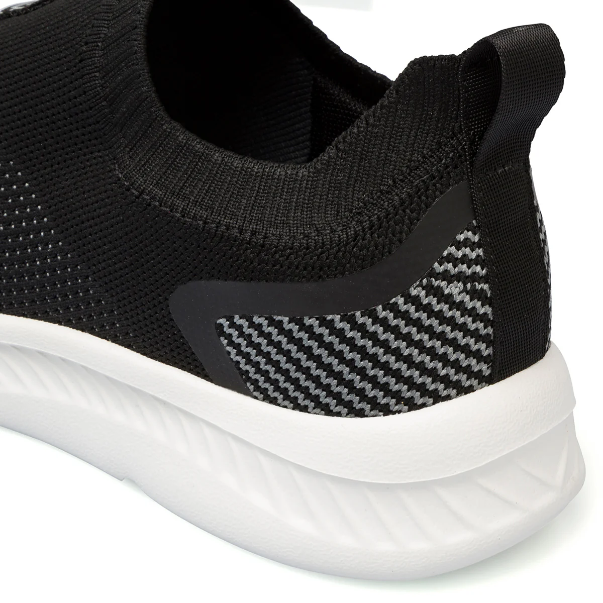 Sneakers slip-on nere in tessuto mesh da uomo Riflessi Urbani - Image 7