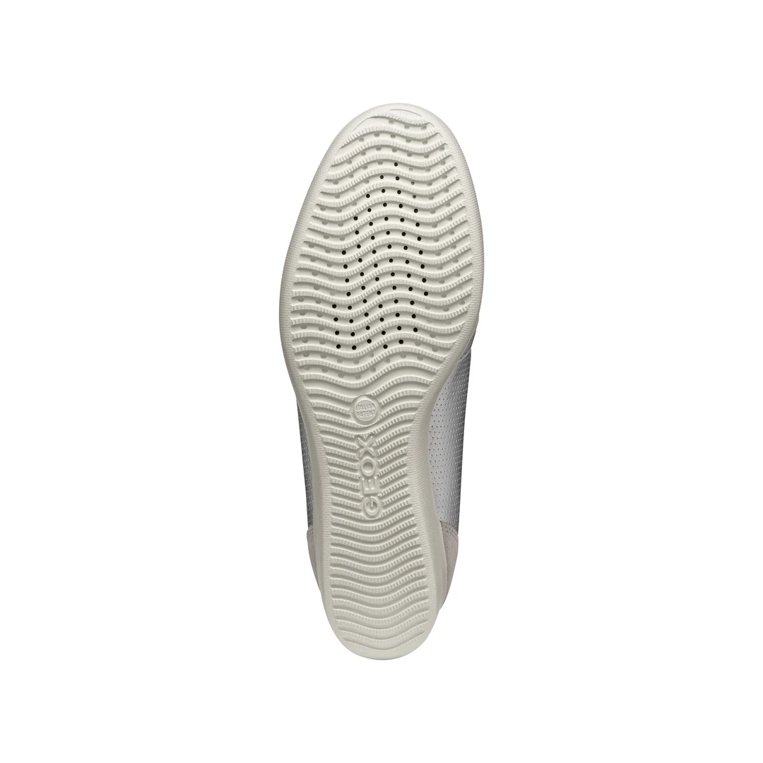 Sneakers slip-on traspiranti argento Donna con zeppa Geox Stardust - Image 6