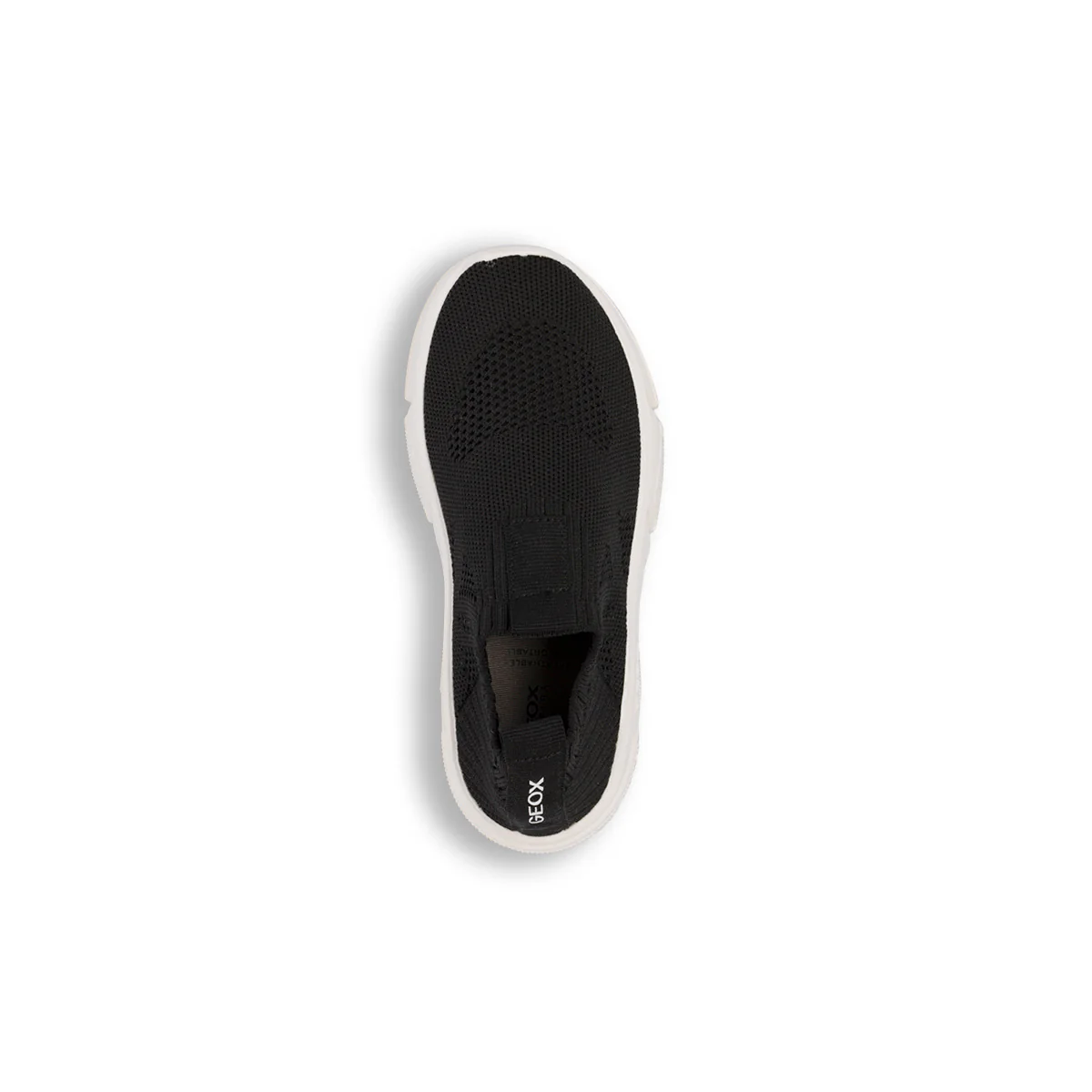Sneakers slip-on traspiranti nere da ragazzo in tessuto mesh Geox Aril - Image 5