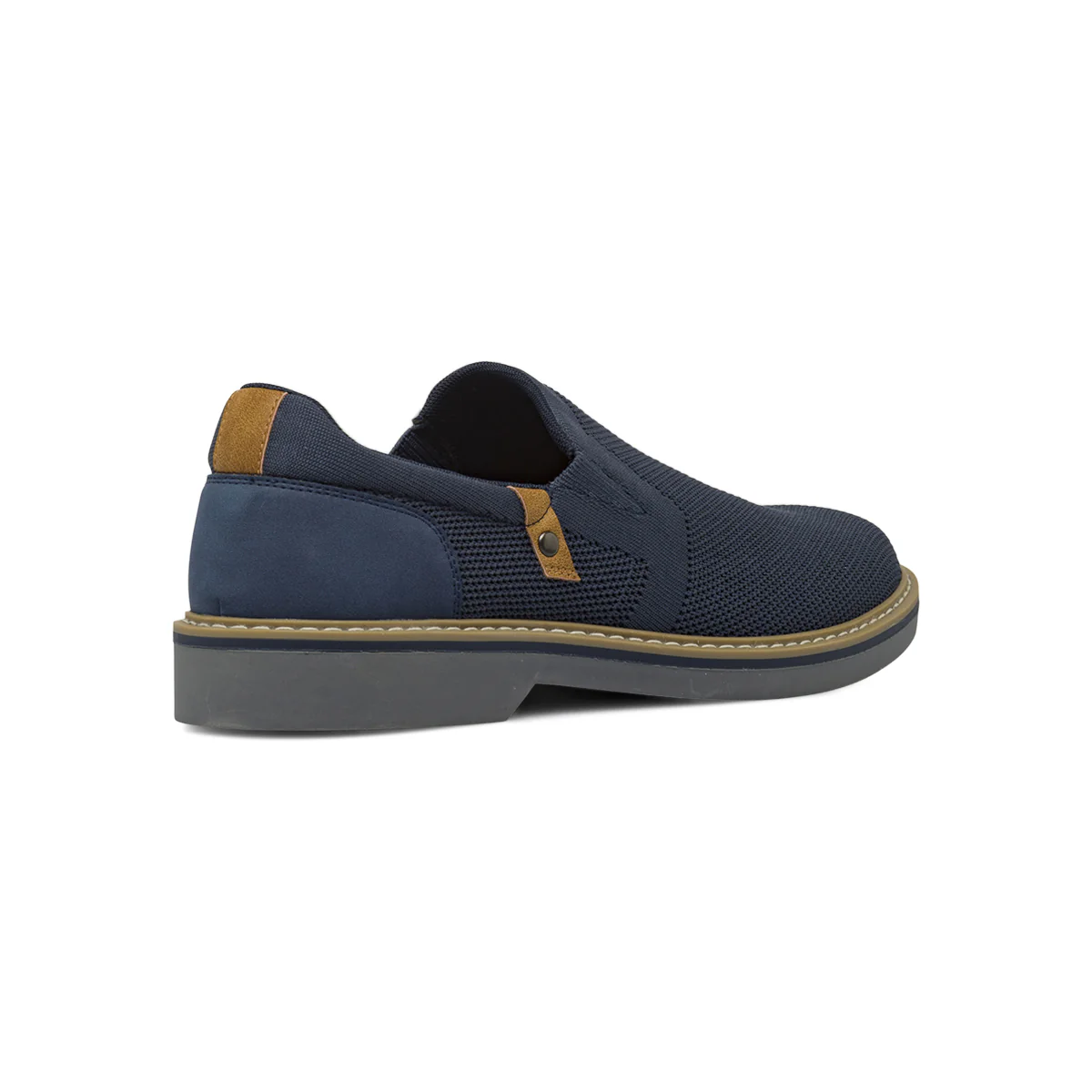 Sneakers Slip-on Uomo Blu in tessuto e dettagli cuoio Riflessi Urbani - Image 3