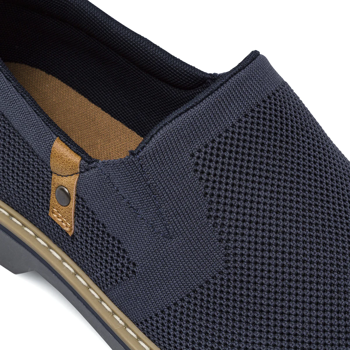 Sneakers Slip-on Uomo Blu in tessuto e dettagli cuoio Riflessi Urbani - Image 4