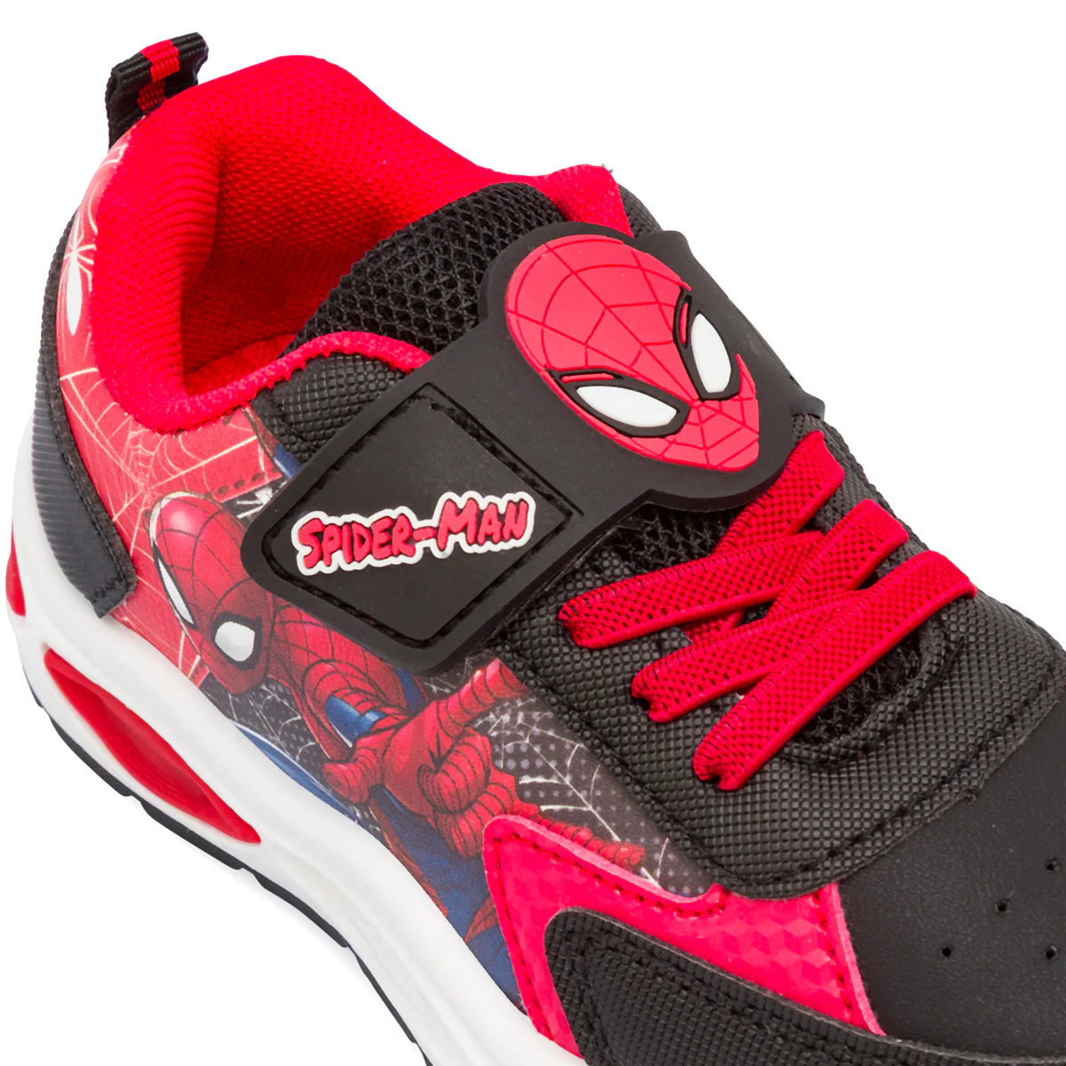 Sneakers Spiderman nere e rosse con Luci da Bambino - Image 5