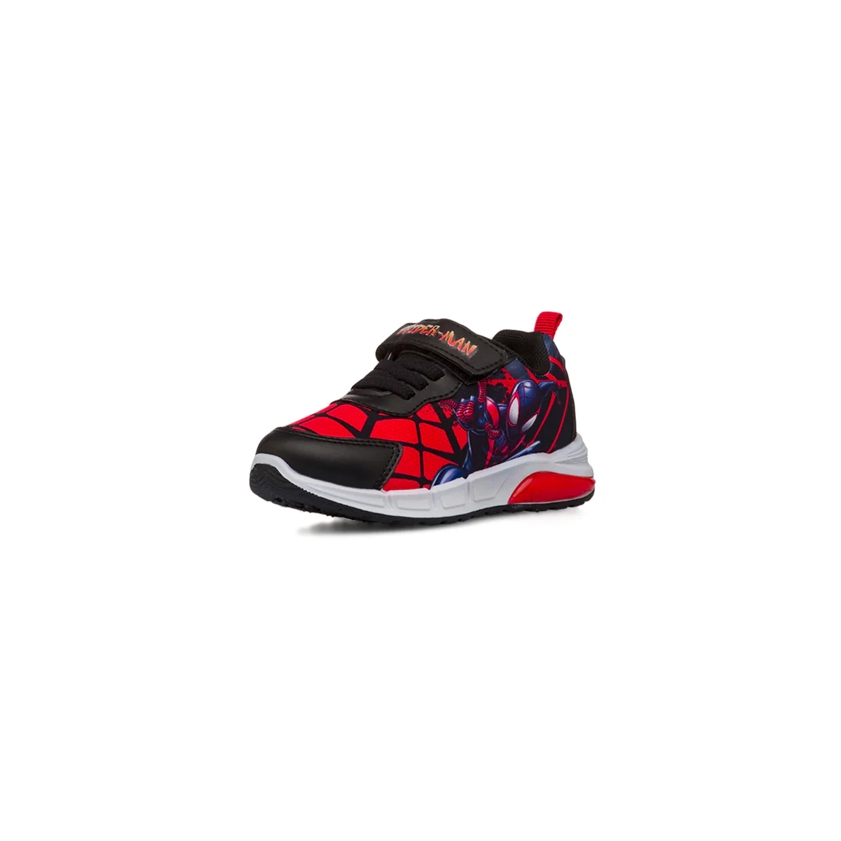 Sneakers Spiderman rosse e nere da Bambino con stampa e luci - Image 3