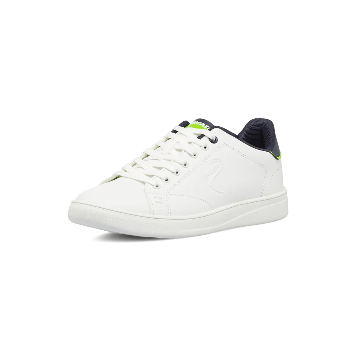 Sneakers Sport da uomo bianche con dettagli verde fluo Ducati - Image 2