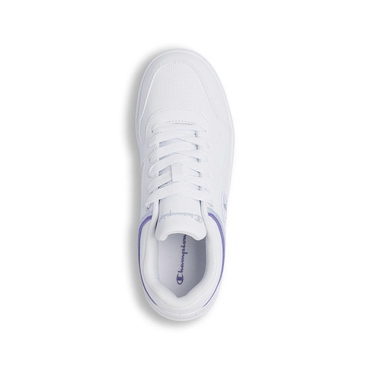 Sneakers sportive bianche da Donna con profili lilla Champion - Image 2