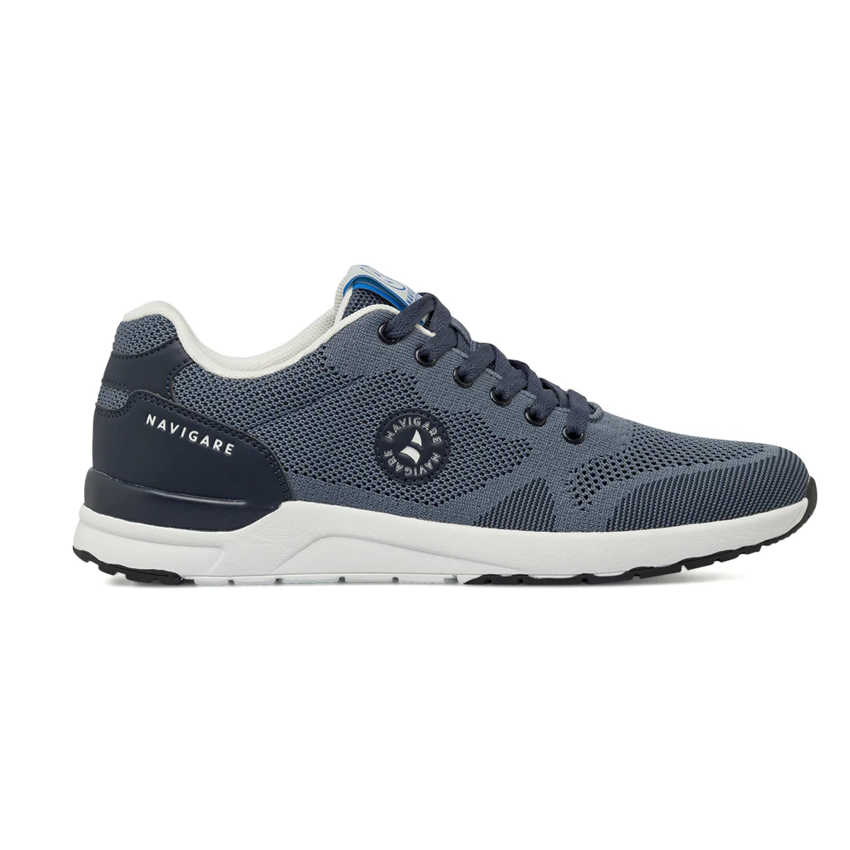 Sneakers sportive blu da Uomo in tessuto mesh traspirante Navigare