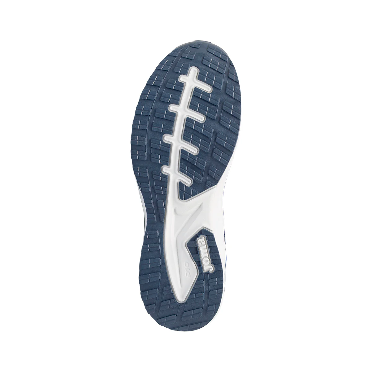Sneakers sportive da bambino blu con strappo e dettagli fluo Joma JR30 - Image 6