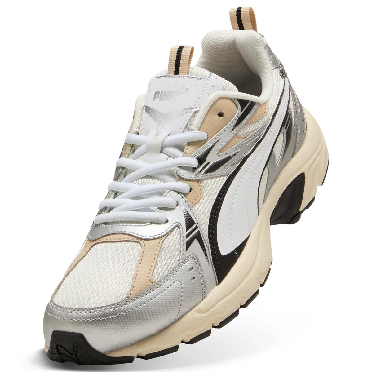 Sneakers sportive da Donna bianche con dettagli argento Puma - Image 6