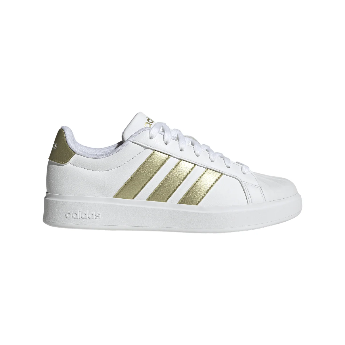 Sneakers sportive da Donna bianche con strisce oro adidas STREETTALK
