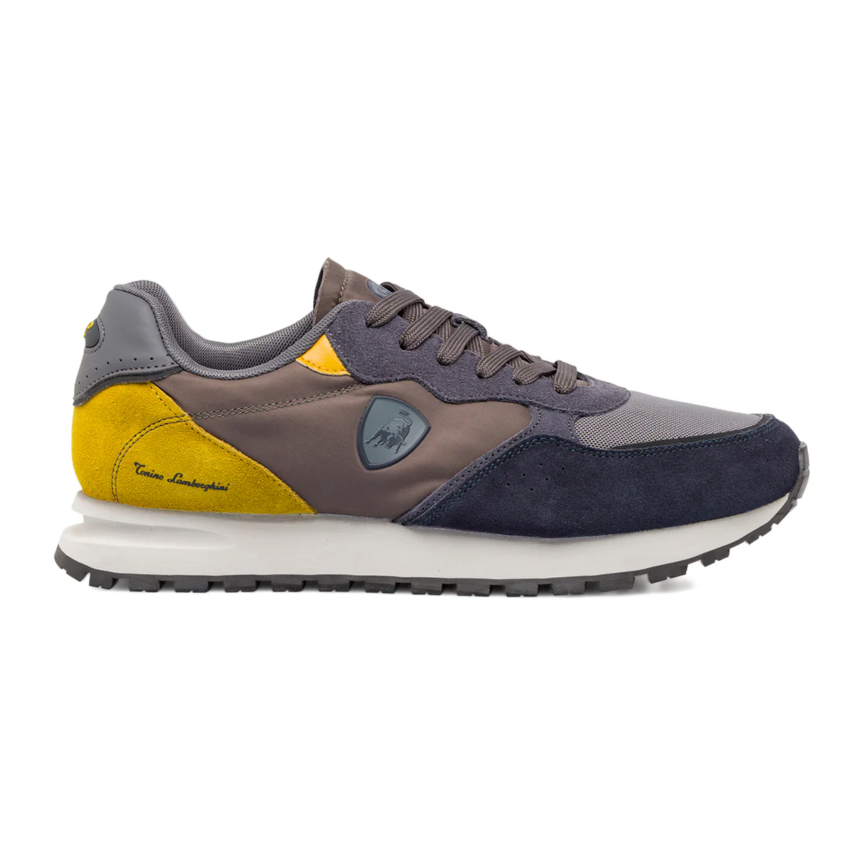 Sneakers Sportive da uomo blu e marroni Tonino Lamborghini