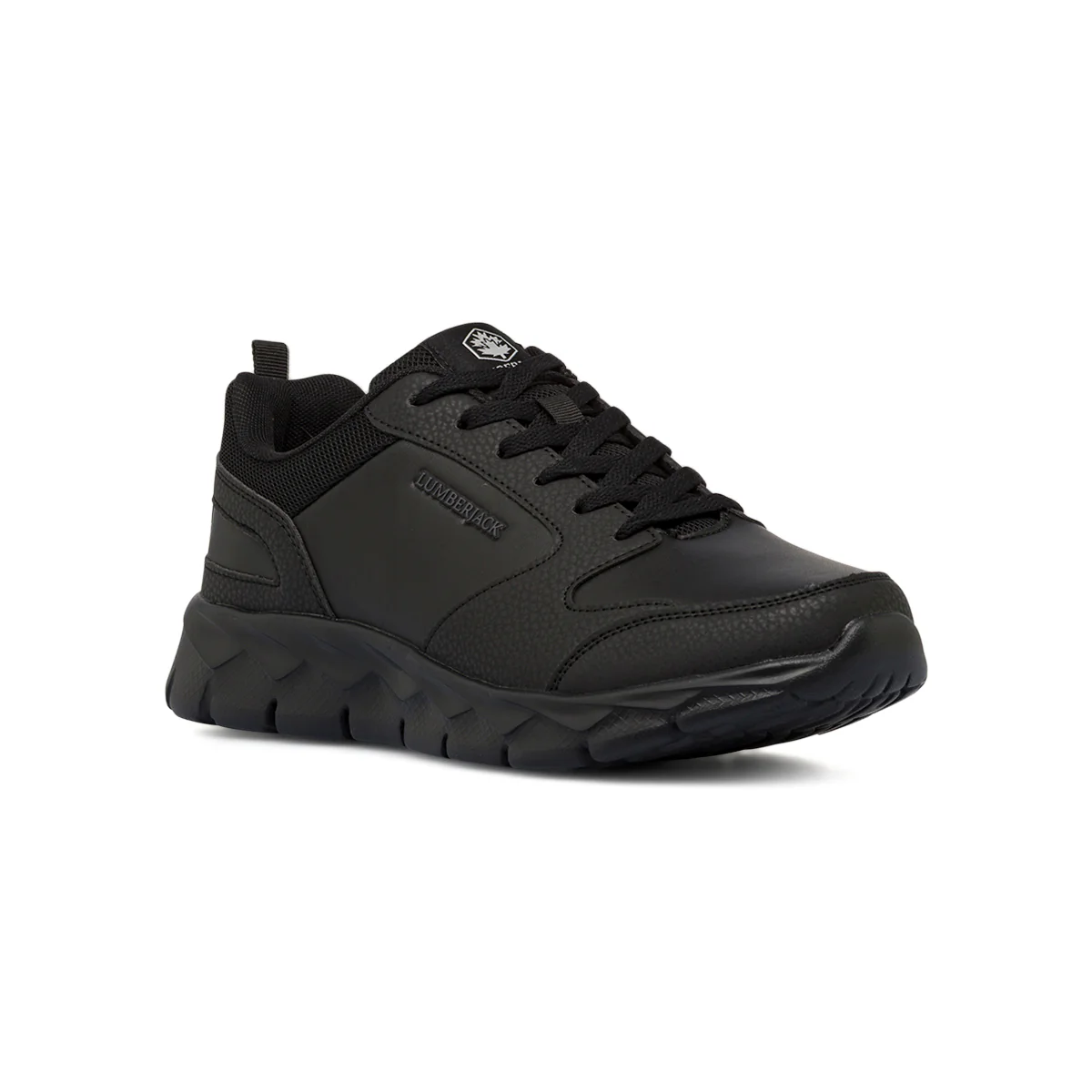 Sneakers Sportive da uomo nere total black con lacci Lumberjack - Image 2