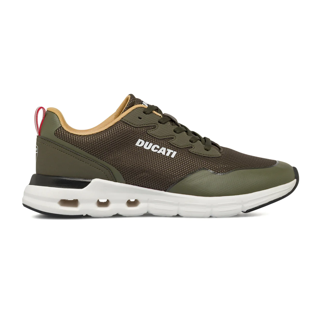 Sneakers sportive da Uomo verde militare in mesh Ducati - Image 2