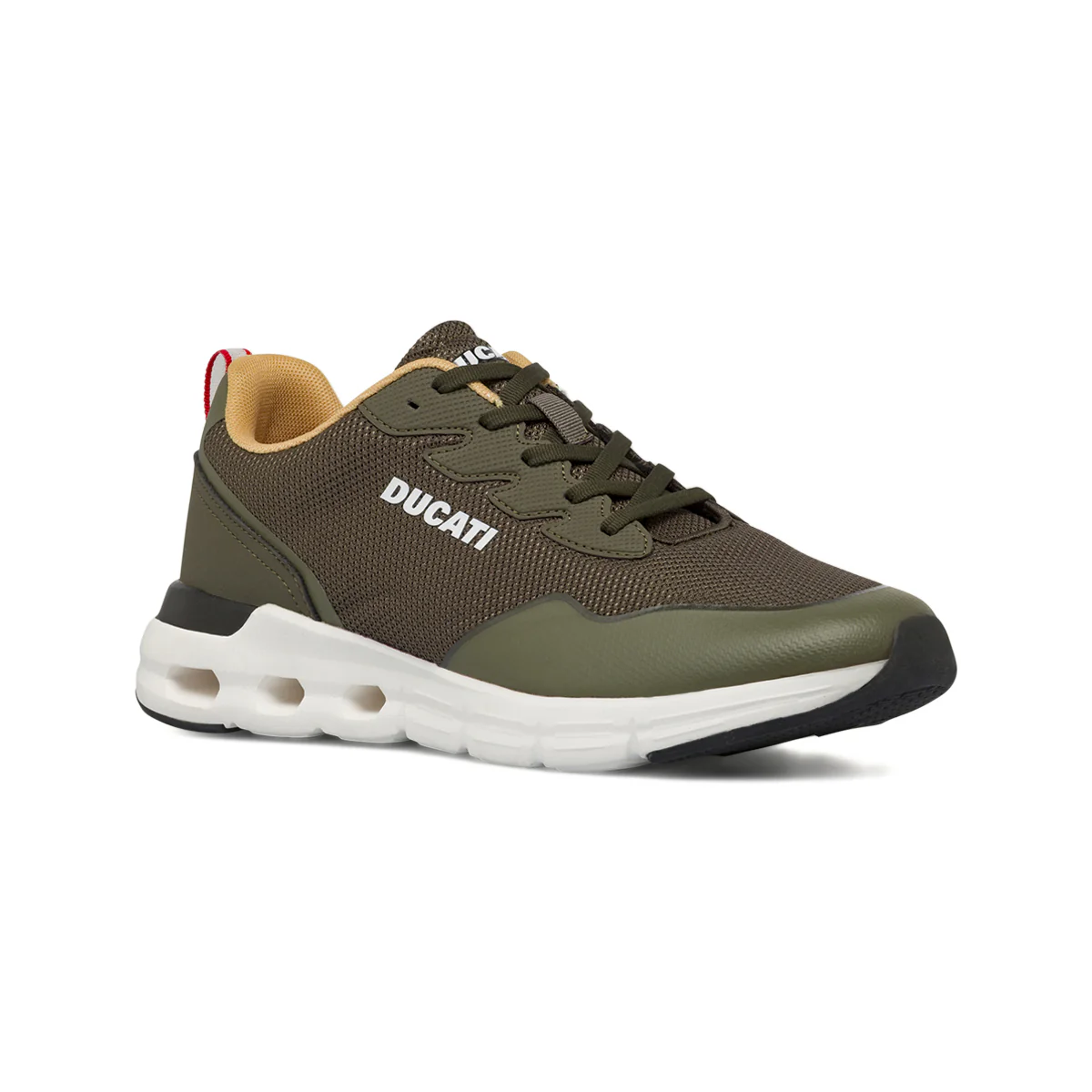 Sneakers sportive da Uomo verde militare in mesh Ducati - Image 3