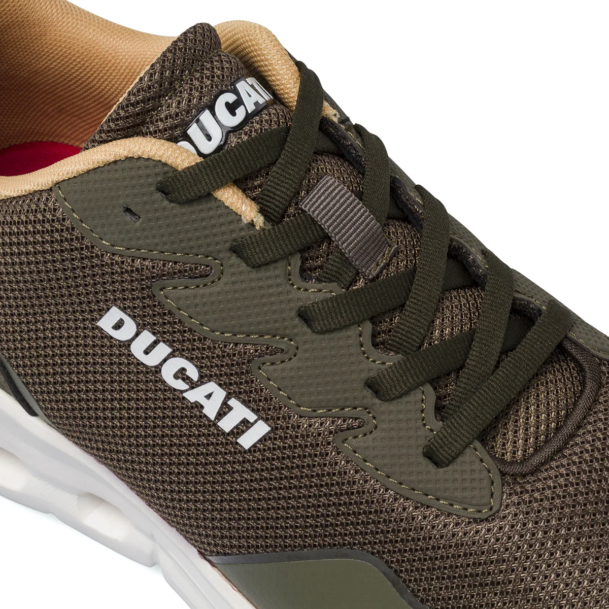 Sneakers sportive da Uomo verde militare in mesh Ducati - Image 5
