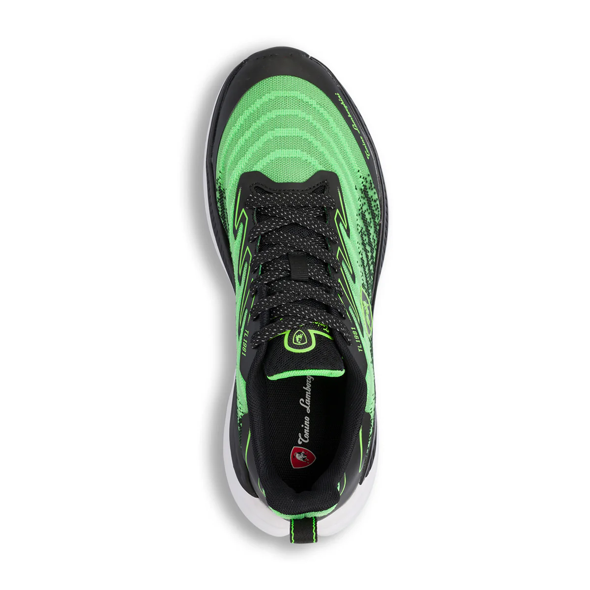 Sneakers sportive da uomo verdi e nere con logo Tonino Lamborghini - Image 5
