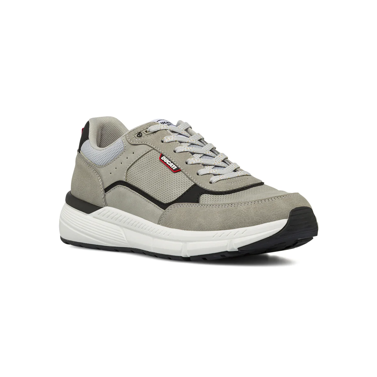 Sneakers sportive grigie da Uomo con inserti effetto scamosciato Ducati - Image 2