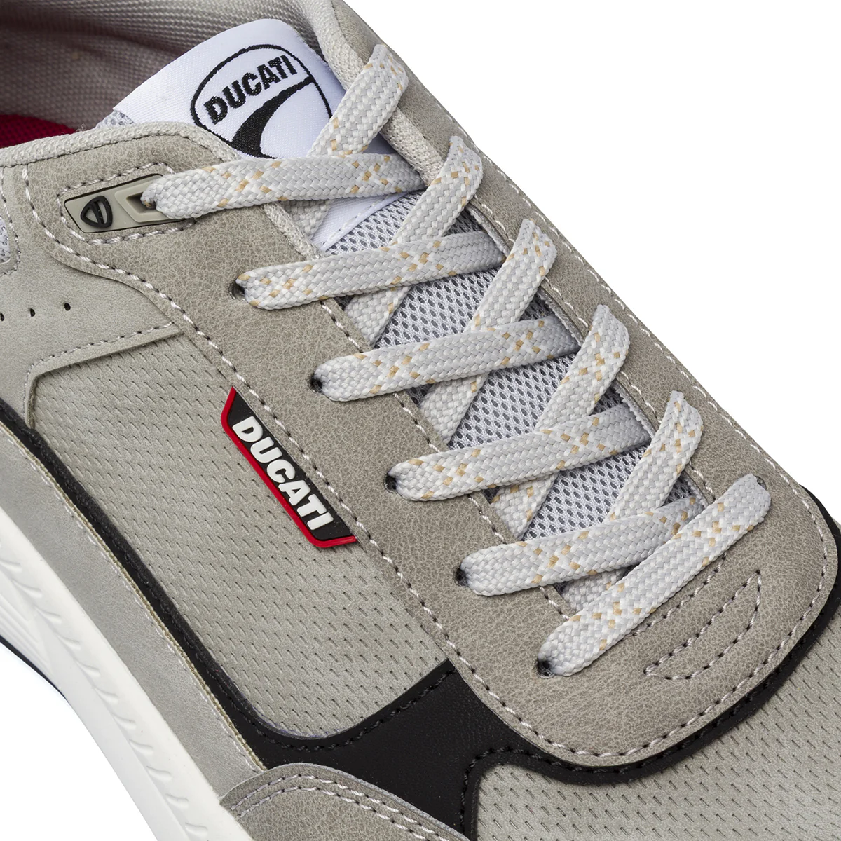 Sneakers sportive grigie da Uomo con inserti effetto scamosciato Ducati - Image 4