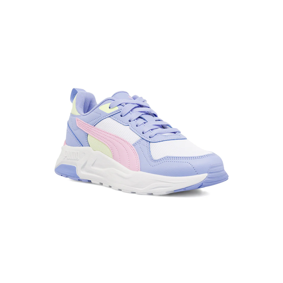 Sneakers sportive Ragazza multicolore bianco lilla e rosa Puma Trinity 2 - Image 2