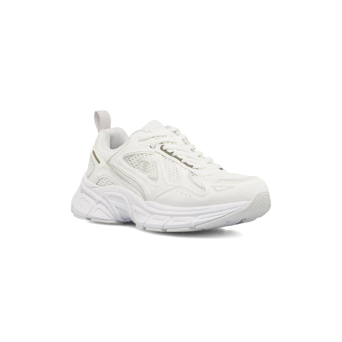 Sneakers sportive retro bianche con logo Champion - Image 2