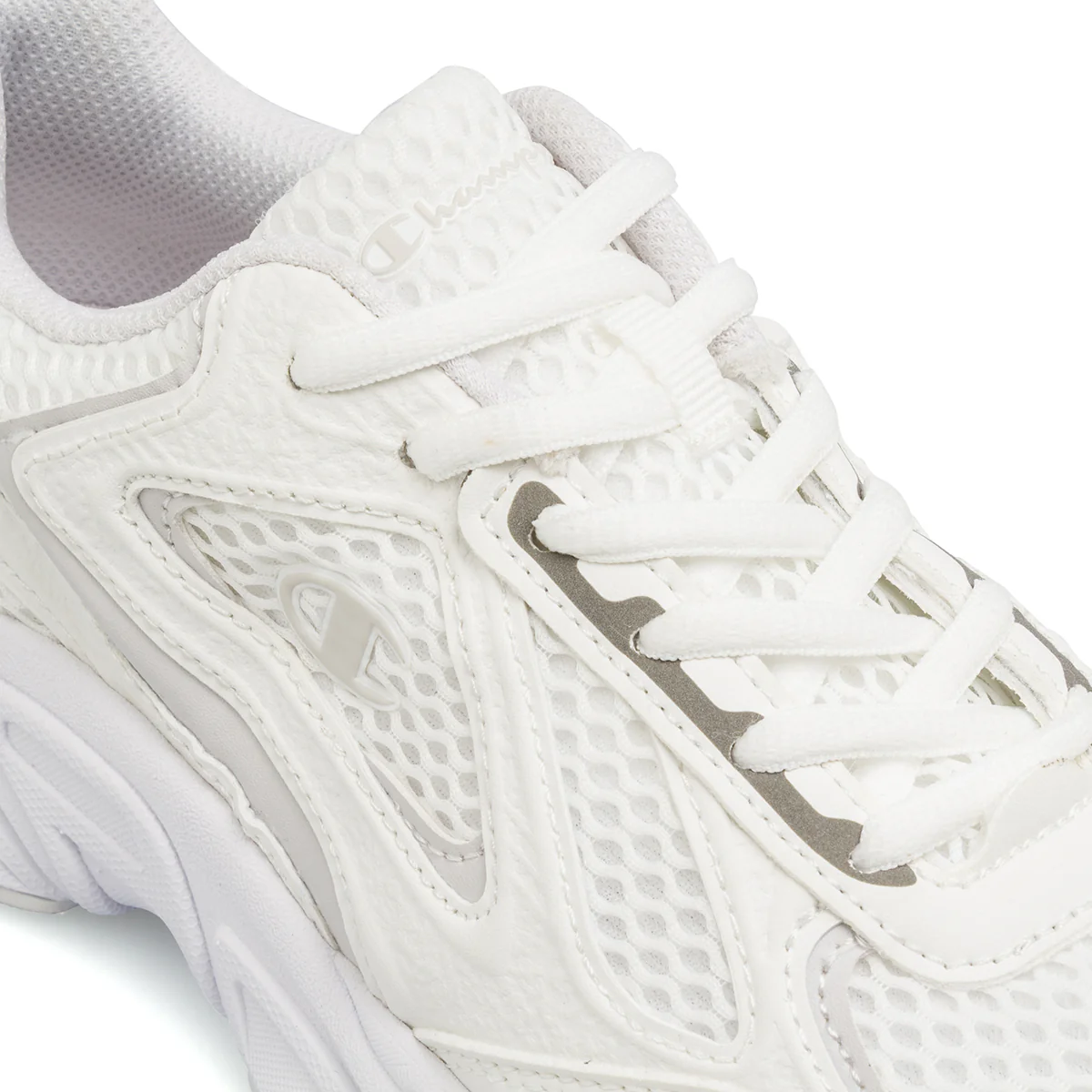 Sneakers sportive retro bianche con logo Champion - Image 5
