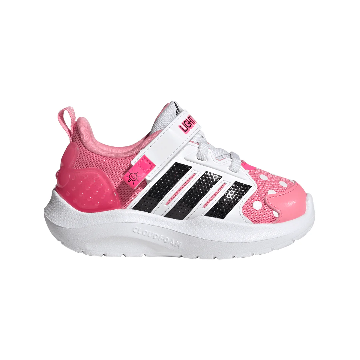 Sneakers sportive Rosa Bambina con luci e dettagli Minnie Mouse adidas