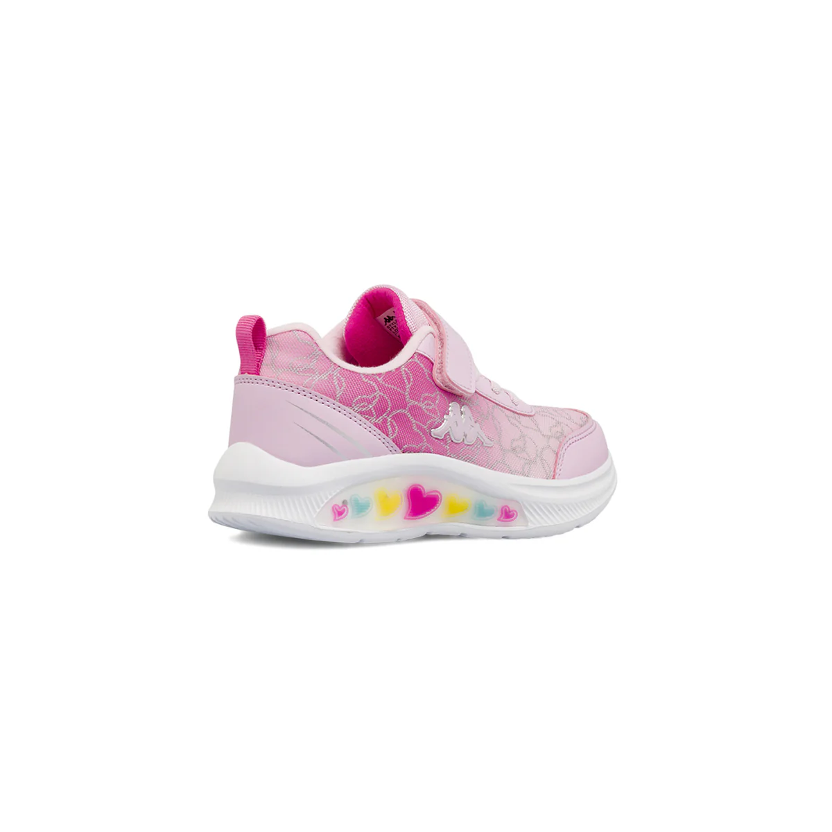 Sneakers sportive rosa da Bambina con Luci e strappo Kappa - Image 4