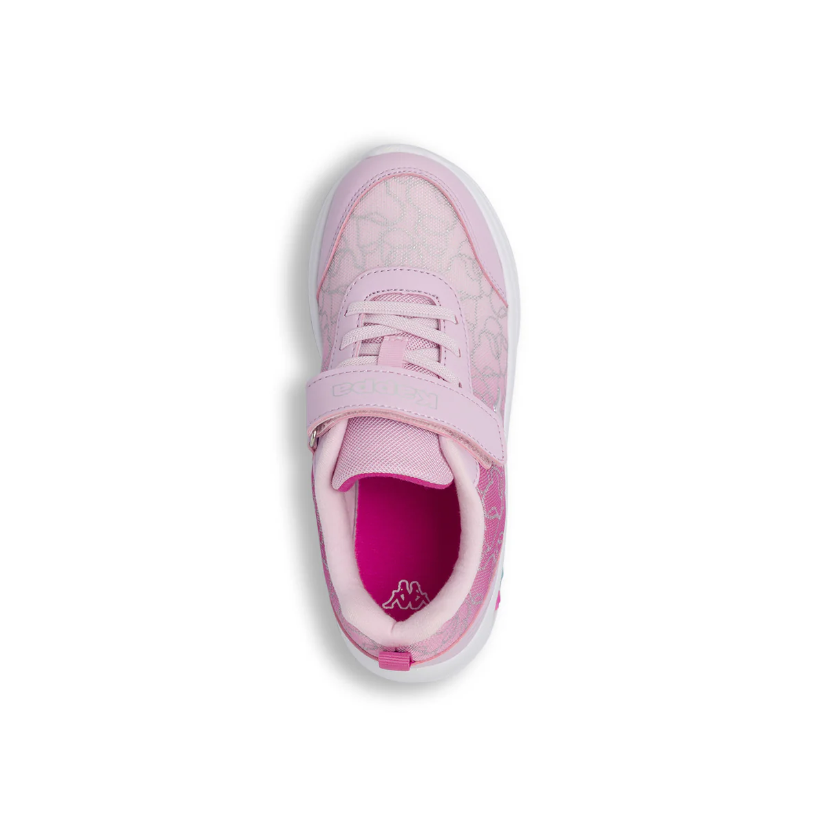 Sneakers sportive rosa da Bambina con Luci e strappo Kappa - Image 7
