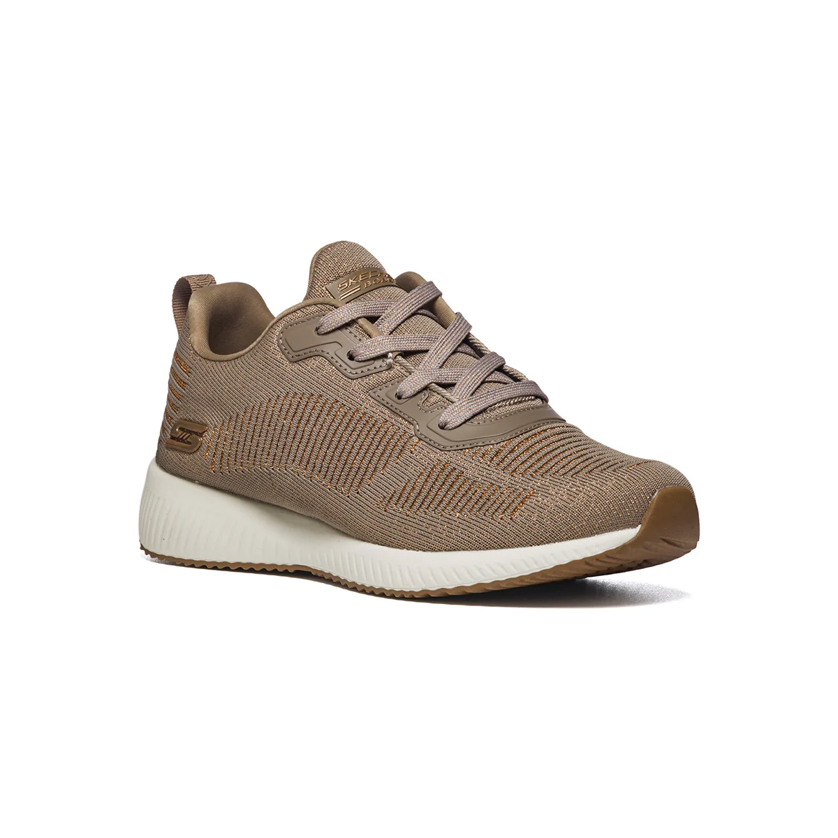 Sneakers taupe con sottopiede Memory Foam Skechers Bobs Squad - Image 2