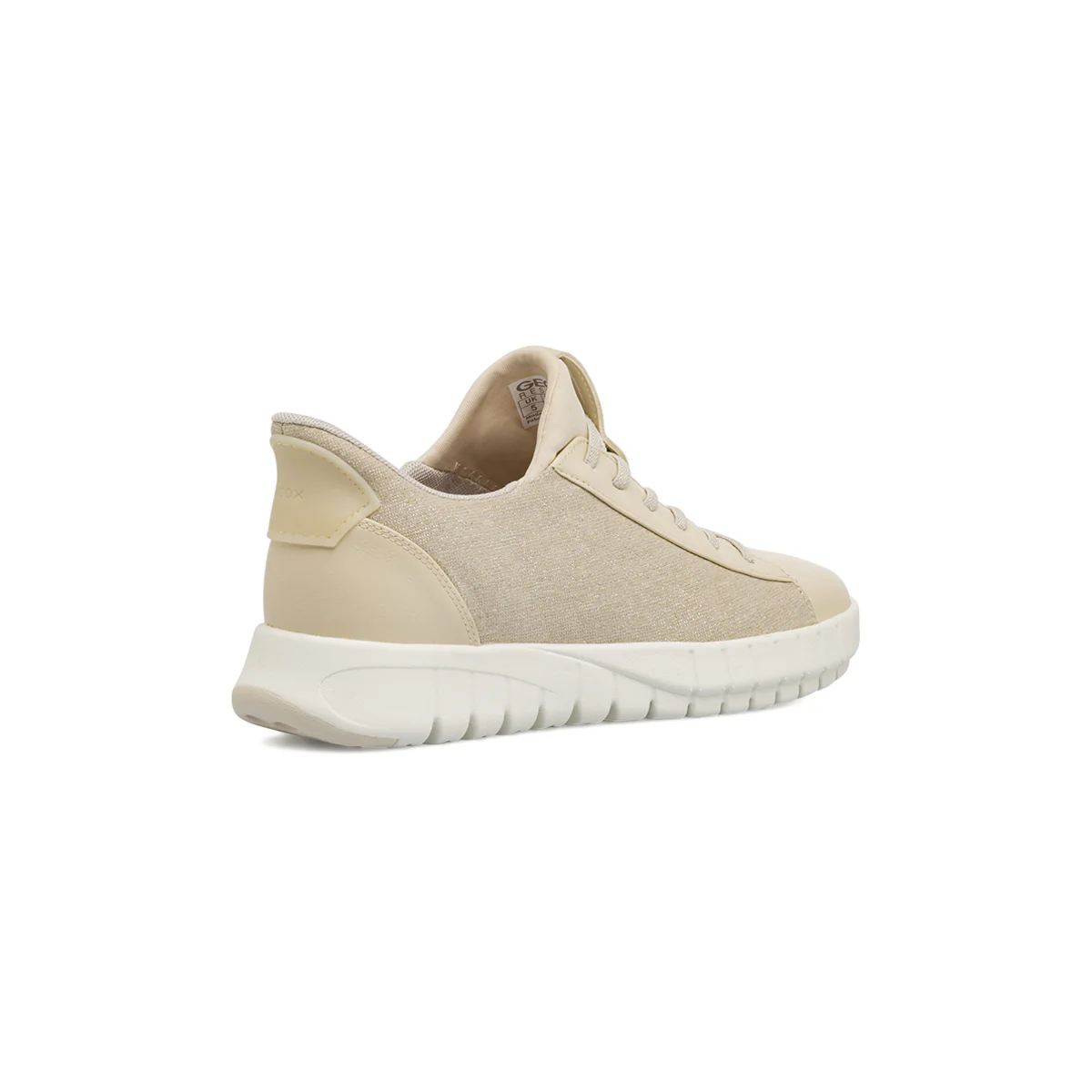 Sneakers taupe da Donna con suola traspirante Geox Flextride Plus - Image 3