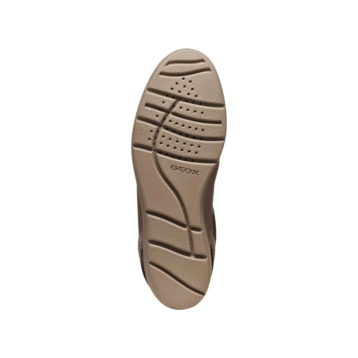 Sneakers taupe da Donna con zeppa e zip Geox - Image 6