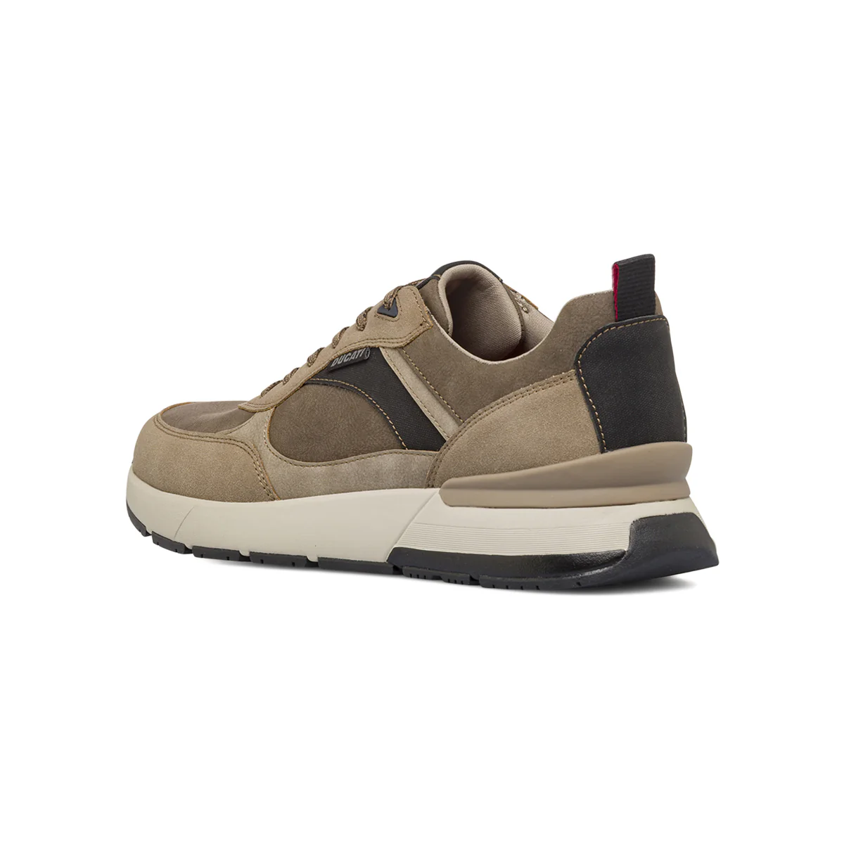 Sneakers taupe da Uomo con inserti in contrasto Ducati - Image 3