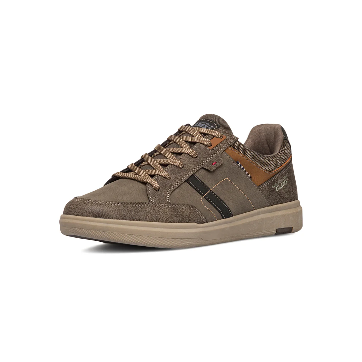 Sneakers taupe da uomo con logo Glams - Image 2