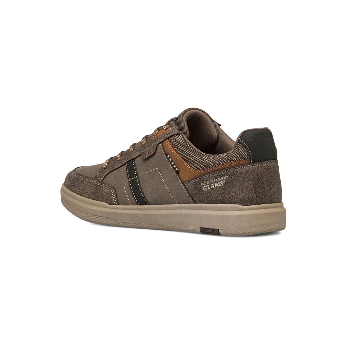 Sneakers taupe da uomo con logo Glams - Image 3