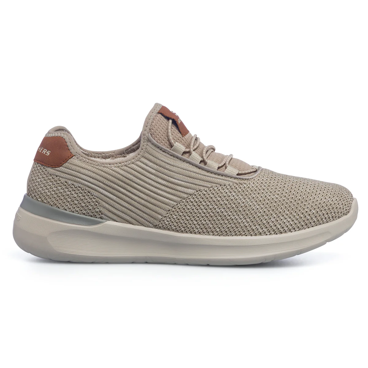 Sneakers taupe da uomo con sottopiede Memory Foam Skechers Lattimore Coringa
