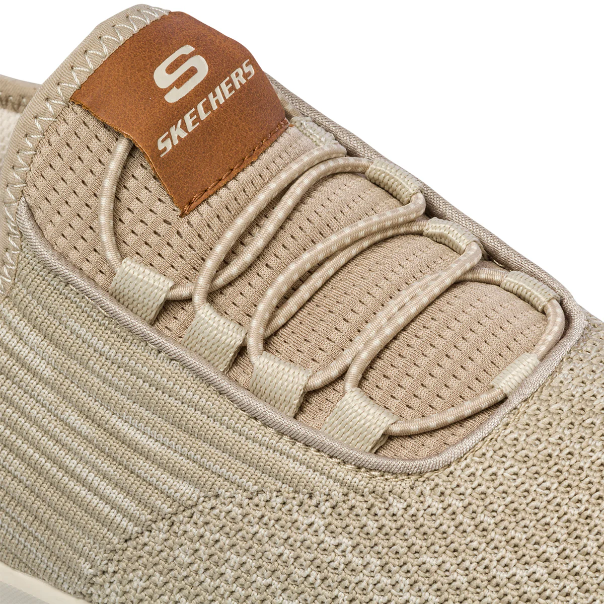 Sneakers taupe da uomo con sottopiede Memory Foam Skechers Lattimore Coringa - Image 6