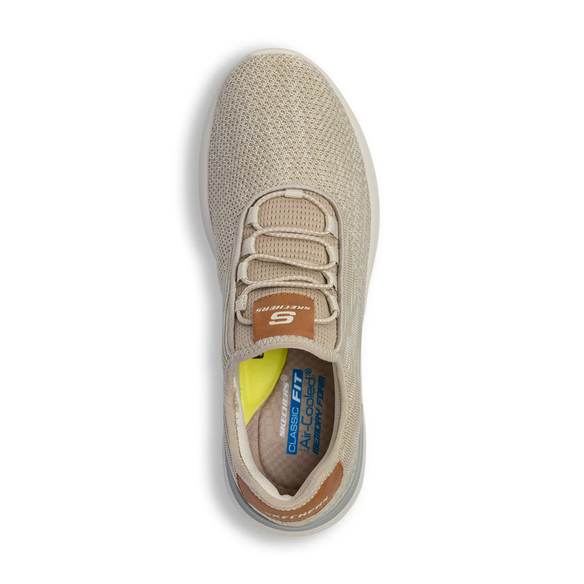 Sneakers taupe da uomo con sottopiede Memory Foam Skechers Lattimore Coringa - Image 8