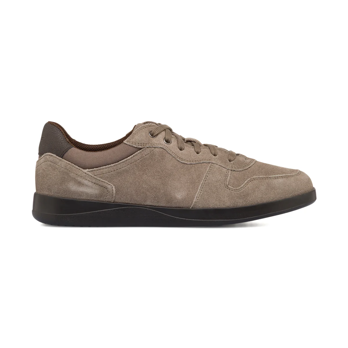 Sneakers taupe da uomo in pelle scamosciata Geox Kennet