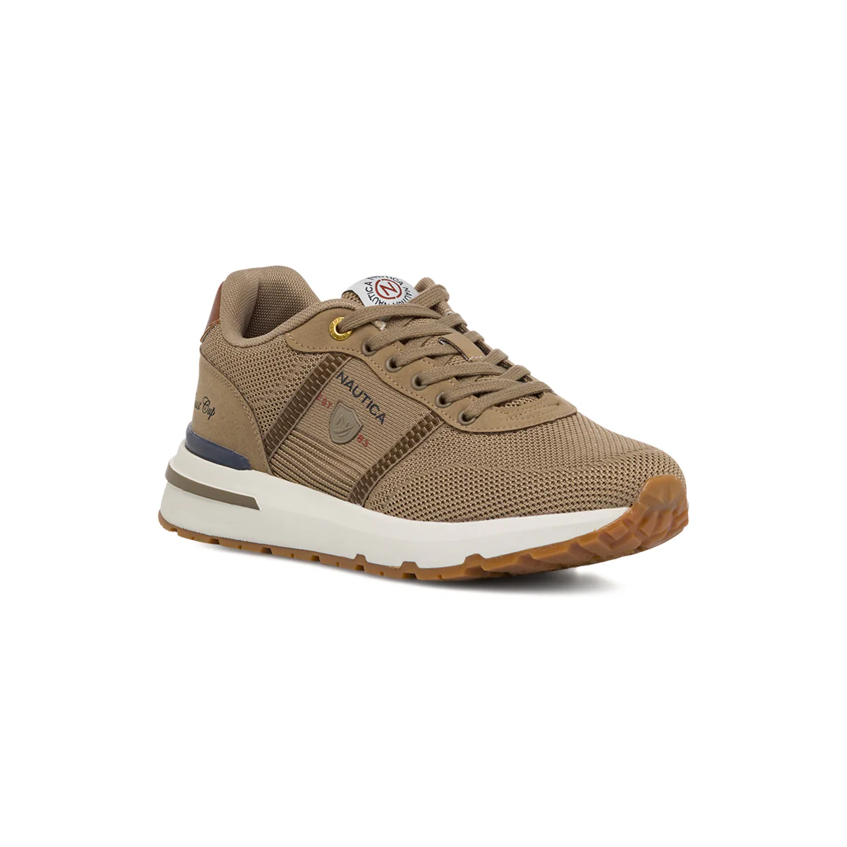 Sneakers taupe in tessuto mesh da uomo Nautica Berlin - Image 2