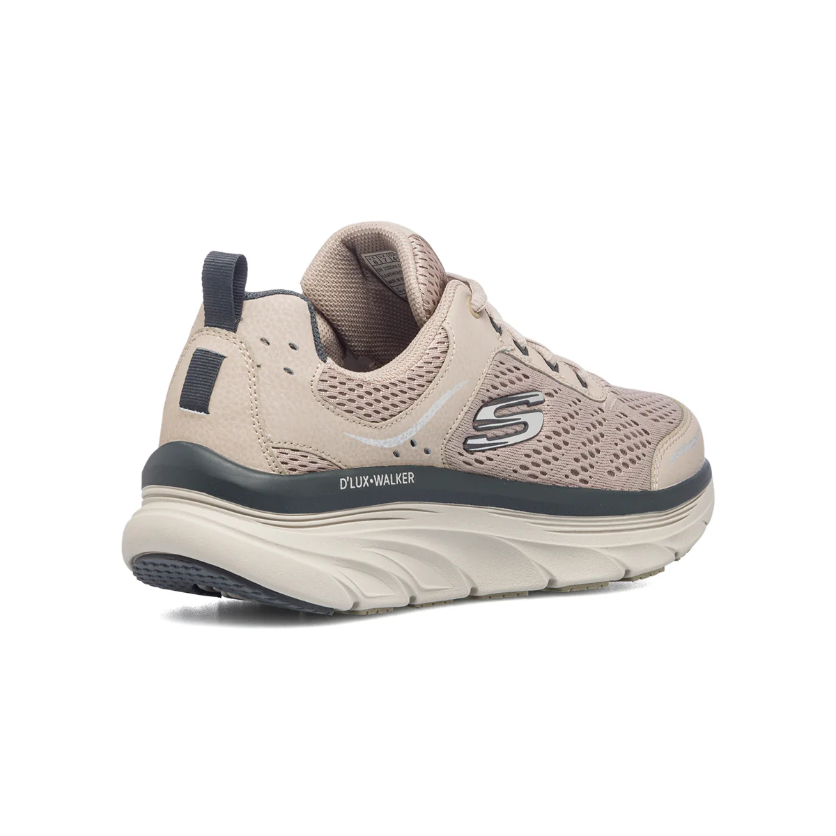 Sneakers taupe in tessuto traspirante Skechers D'Lux Walker - Image 3